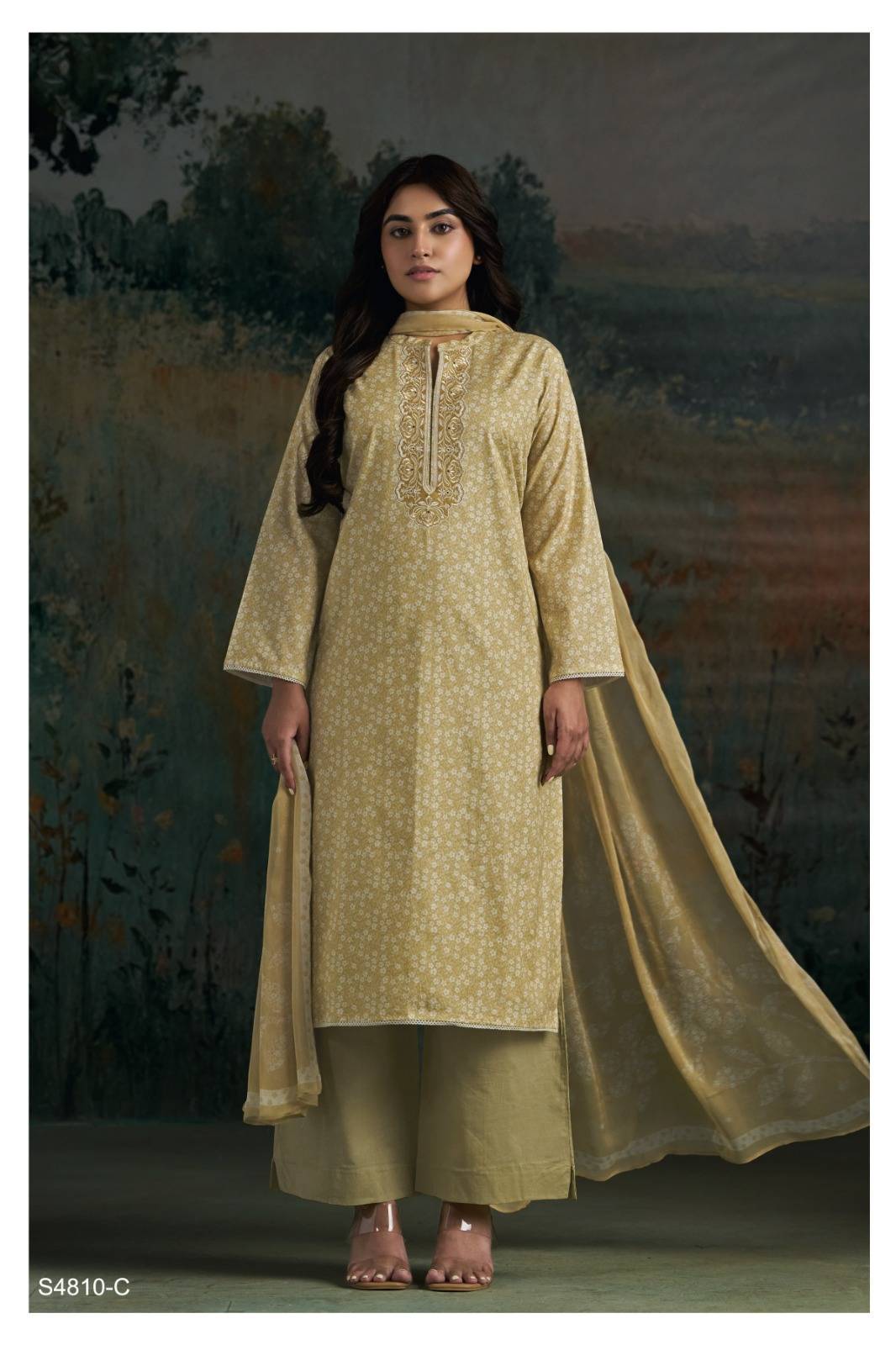 AADILA 4810 By GANGA Fashion Stylish Beautiful Colourful Cotton Dresses At Wholesale Price